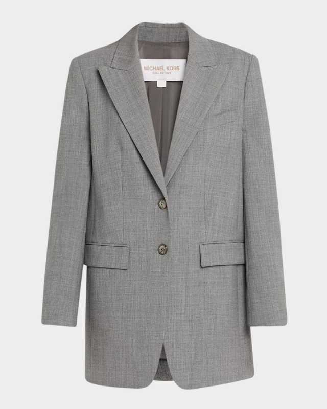 Single-Breasted Boyfriend Blazer